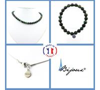 Parure Gioielli Braccialetto Collana Perle Smeraldo Di Zambia 8 Mm. Taglia Pe