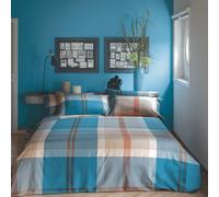 Parure lenzuola con federe tinto filo scozzesi Bossi Casa ALICANTE 7441