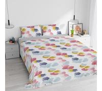 Parure letto con stampa digitale a copertura totale Watercolor, Matrimoniale, 02