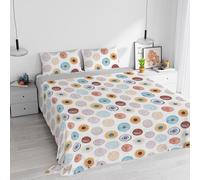 Parure letto con stampa digitale a copertura totale Watercolor, Matrimoniale, 08