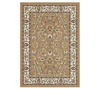 Parure Scendiletto PERSIAN 100% Polipropilene, Tappeti Stile Orientale Classico Persiano per Camera da Letto, Resistente E Facile da Pulire Dis. 2079 Beige Tris (1 pezzo 70x130 + 2 pezzi 55x105)