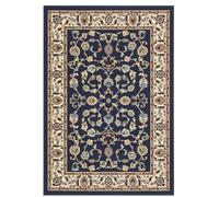 Parure Scendiletto PERSIAN 100% Polipropilene, Tappeti Stile Orientale Classico Persiano per Camera da Letto, Resistente E Facile da Pulire Dis. 2079 Blue Tris (1 pezzo 70x130 + 2 pezzi 55x105)