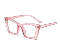 PARWANA Lettori for Computer Oversize Anti affaticamento degli Occhi Occhiali da Lettura Che bloccano la Luce Blu Occhiali Specchio Classico a Luce Piatta (Color : Pink, Size : +350)