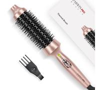 PARWIN PRO BEAUTY Thermal Brush 40mm con riscaldamento Piastra per capelli in ceramica e tormalina Spazzola termica per ferro arricciacapelli Spazzole per styling per regali da viaggio per donne