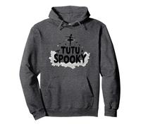 PAS de Boo-Ree: Tutu Spooky Ballet Costume di Halloween Felpa con Cappuccio, Unisex per Adulti, Grigio Scuro, L