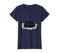 PAS de Boo-Ree: Tutu Spooky Ballet Costume di Halloween Maglietta, Donna, Navy, L