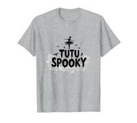 PAS de Boo-Ree: Tutu Spooky Ballet Costume di Halloween Maglietta, Uomo, Grigio Melange, XL