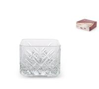 Pasabahce 4 coppette quadrate senza piede Timeless in vetro cc 235