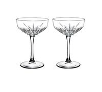 Pasabahce, 440236, coppa per spumante Timeless, design in cristallo, altezza ca. 15,7 cm, set da 2, vetro