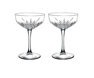 Pasabahce, 440236, coppa per spumante Timeless, design in cristallo, altezza ca. 15,7 cm, set da 2, vetro