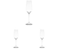 Pasabahce 469433 Amber Confezione 6 Calici Flute, Vetro, Trasparente, 20 Cl (Confezione da 3)