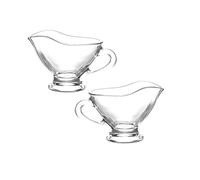 Pasabahce 55012 - Salsiera "Basic", 180 ml, set da 2 pezzi, in vetro, qualità gastronomica