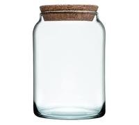 PASABAHCE Barattolo in Vetro Riciclato Kitchen, Lt 0.86, Glass, Multicolore