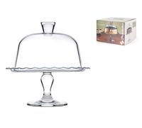 Pasabahce Alzata Petit Patisserie Con Cupola Cm 26, Vetro Trasparentre