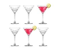 Pasabahce, bicchiere da Martini “Timeless”, 440176, design effetto cristallo, altezza: circa 17,2 cm, set da 6 pezzi in vetro