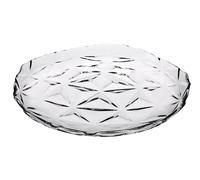 PASABAHCE Estrella Set 6 Piatti Frutta in Vetro, 20cm, Trasparenti, Design Moderno ed Elegante