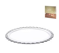 Pasabahce Piatto Petit Patisserie In Vetro Trasparente, 26,4Cm