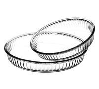 Set pirofile Borcam rotonde in vetro, da 2 pezzi