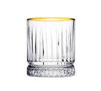 Pasabahce Set 4 bicchieri cocktail bordo oro Elysia Golden Touch
