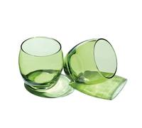 Pasabahce Set di 3 bicchieri per acqua e succo, colore verde lime, 340 ml