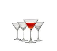 Pasabahce Set di 4 bicchieri vintage da Martini, bicchieri da cocktail da 212,6 g, bicchieri vintage con stelo coupé, eleganti bicchieri da cocktail, perfetti per feste, regali, inaugurazione della