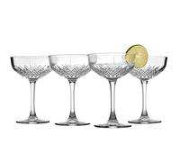 Pasabahce Timeless Confezione 4 Coppe Champagne 27 cl, Vetro, Trasparente, 11x11x16 cm