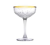 Pasabahce Set 4 Coppe Timeless Bordo Oro Vetro, Trasparente - trasparente vetro 5557627