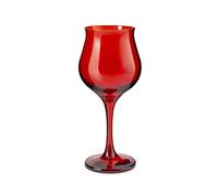 Pasabahce 518728 Wavy Set 6 Calici Vino, Vetro, Rosso, cl37
