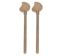 Pasador de bloqueo para pestillo de puerta, 2 piezas, Forma de hoja, Estilo Retro, latón, pestillo para Llave de gabinete, pasador de bloqueo para puertas de gabinetes con