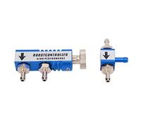Pasamer, regolatore di spinta manuale, eccellente stabilità di spinta, set di controllo turbocompressore regolabile 1-30 PSI, lega di alluminio regolabile per auto (blu)