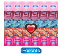 Pasante Mix for Every Occasion - 30 Condoms Pasante + Heart Shaped Condom As a Gift