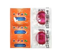 Pasante preservativo rosso alla fragola in busta da 144 pz strawberry