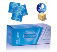 PASANTE RIBBED PASSION PRESERVATIVI STIMOLANTI CON RILIEVI QUANTITÀ A SCELTA