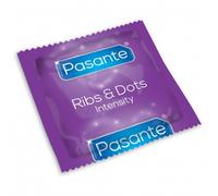 PASANTE Ribs & Dots Intensity - Preservativi stimolanti - 72 profilattici