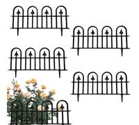 Pasbuteiy Pali per recinzione da giardino,Pannelli di recinzione decorativi da 5 pezzi per il bordo del paesaggio del giardino - Pannelli di decorativi, Recinzione di confine per aiuole