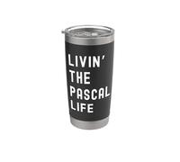 Pascal che vive la vita di Pascal Nome Divertente Bicchiere termico in acciaio inox doppia parete