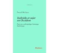Pascal Michon Individu et sujet en Occident (Tascabile)