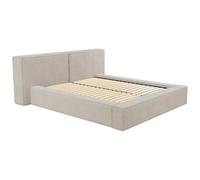 Pascal Morabito - Letto contenitore 2 posti Timano - velluto - beige