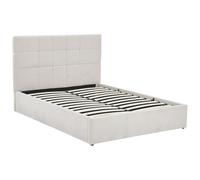 Pascal Morabito-[NEW VERSION Letto con contenitore 140 x 190 cm Tessuto Beige - HOPEYA