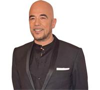 Pascal Obispo (Black Suit) Half Body Buddy Cutout