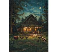 Pascoli Animali Puzzle 5000 Pezzi, 3D Puzzle per Adulti Impegnativo, Educa Puzzles Artistico, Divertente E Stimolante Puzzles Decorativo per La Famiglia, Regalo e Decorazione Pareti FNKL6-275