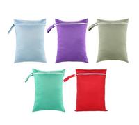 Pasdrucn Wetbag per asilo grande, 30 x 40 cm, impermeabile, borsa per pannolini, borsa per il naso, impermeabile, per l'asilo, per il nuoto, per bagnato, per l'asilo, multicolore, B, Modernità