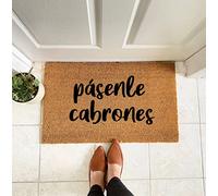 Pasenle Cabrones Zerbino | Zerbino in Spagnolo | Divertente zerbino in Spagnolo | Zerbino Cabrones | Zerbino per Latinos| Zerbino divertente En Español Home Kitchen Balcone Decorazione 40,6 x 61 cm