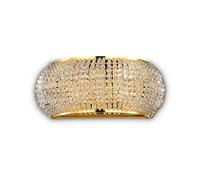 Applique Contemporanea Pasha' Metallo-Cristallo Oro 3 Luci G9 3W 3000K