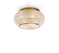 Ideal Lux PASHA' PL6 ORO Mod. 100807 Lampada Da Soffitto 6 Luci