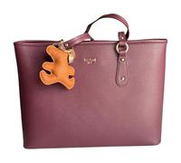 PashBAG Borsa a spalla ecopelle bordò con chiusura a cerniera. Dimensioni 36x27 cm, capiente e versatile per uno stile quotidiano elegante.