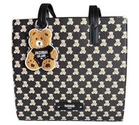 PashBAG Borsa a spalla ecopelle nera con laterali camouflage, chiusura zip e tracolla in dotazione. Dimensioni 30x29 cm per uno stile pratico e moderno.