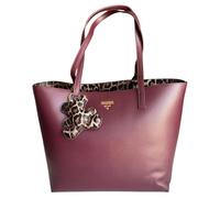 PashBAG Borsa a spalla trasformabile ecopelle bordeaux, maxi borsello interno portatutto con tracolla. Dimensioni 30/40x27 cm, versatile e capiente.