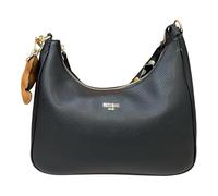 PashBAG BORSA DONNA SACCA Media DA SPALLA con doppia tracolla lunga ALISSA (Nero)