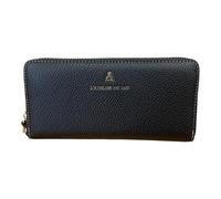PashBAG L'Atelier du Sac PORTAFOGLI DONNA 3 SOFFIETTI CHIUSO DA ZIP 8 card FLEUR (Nero)
